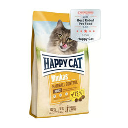 Happy Cat Minkas Hairball Control Geflügel Trockenfutter für erwachsene Katzen 500 g - 500 g – Bild 1 von 6
