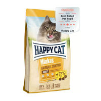 Produktbild von Happy Cat Minkas Hairball Control Geflügel Trockenfutter für erwachsene Katzen 500 g - 500 g