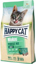 Produktbild von Happy Cat Minkas Perfect Mix Katzenfutter Adult Geflügel Fisch und Lamm 2x10 kg