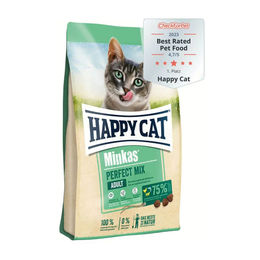 Happy Cat Minkas Perfect Mix Katzentrockenfutter Geflügel Fisch Lamm Adult 1500 g - 1,5 kg – Bild 1 von 8