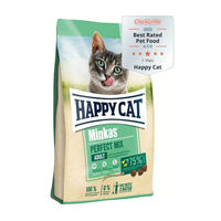 Produktbild von Happy Cat Minkas Perfect Mix Trockenfutter für erwachsene Katzen mit Geflügel, Lamm und Fisch 500 g - 500 g