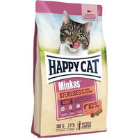 Produktbild von Happy Cat Minkas Sterilised Trockenfutter für erwachsene Katzen mit Lachs und Geflügel 1,5 kg