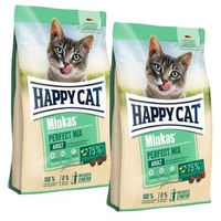 Produktbild von Happy Cat Minkas Trockenfutter Katze Adult Geflügel Fisch und Lamm 2x10 kg