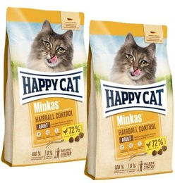 Produktbild von Happy Cat Minkas Trockenfutter Katze Adult Geflügel Hairball Control 2x10 kg - 2 x 10 kg