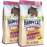 Produktbild von Happy Cat Minkas Trockenfutter Katze Adult Sterilised Geflügel Light ohne Zucker 2x4 kg - 2 x 4 kg