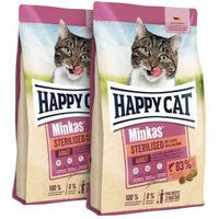 Produktbild von Happy Cat Minkas Trockenfutter Katze Adult Sterilised Lachs und Geflügel 2x4 kg