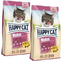 Produktbild von Happy Cat Minkas Trockenfutter Katze Adult Sterilised Light Geflügel zur Gewichtskontrolle 2x10 kg - 2 x 10 kg