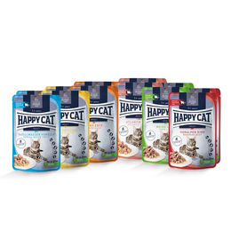 Happy Cat Mischtray Pouches für ausgewachsene sterilisierte Katzen 24x85g – Bild 1 von 2