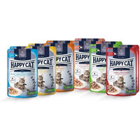 Produktbild von Happy Cat Pouches Mischtray für ausgewachsene sterilisierte Katzen 24x85g