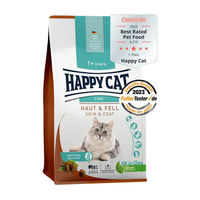 Produktbild von Happy Cat Sensitive Haut & Fell Katzen Trockenfutter mit Huhn und Lachs Adult Glutenfrei 300 g - 300 g