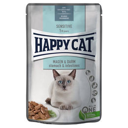 Produktbild von Happy Cat Sensitive Magen & Darm Katzenfutter Huhn Stückchen in Sauce 85 g 24 Stück - 24 x 85 g