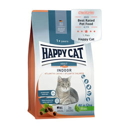 Happy Cat Trockenfutter für Katzen Adult Indoor Lachs und Geflügel 4 kg - 4 kg – Bild 1 von 13