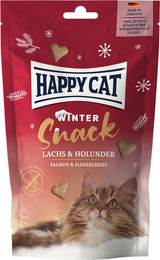 Produktbild von Happy Cat Winter Snack Leckerli mit Lachs und Holunder 70 g