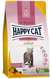 Happy Cat Young Junior Trockenfutter Land Geflügel mit hohem Fleischanteil 300 g - 300 g – Bild 1 von 9