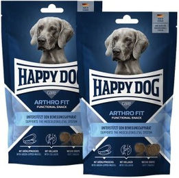 Produktbild von Happy Dog Care Arthro Fit Funktionssnack für Hunde ohne Farb-, Aroma- oder Konservierungsstoffe und ohne Zucker 2x100 g - 2 x 100 g