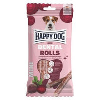 Produktbild von Happy Dog Dental Rolls Mini Zahnpflege-Snacks für Hunde glutenfrei 92 g