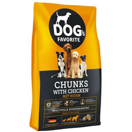 Happy Dog Dog's Favorite Chunks Hundetrockenfutter mit Huhn für erwachsene Hunde 15 kg - 15 kg – Bild 1 von 6