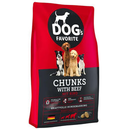 Happy Dog Dogs Favorite Chunks Trockenfutter mit Rind für adulte Hunde 15 kg - 15 kg – Bild 1 von 6