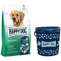 Produktbild von Happy Dog fit & vital Maxi Adult Hundefutter für große Hunde mit Kroketten zur Unterstützung von Haut, Fell und Gelenken 14 kg Tonne