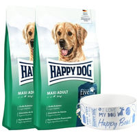 Produktbild von Happy Dog fit & vital Maxi Adult Hundefutter für große Hunde mit Kroketten zur Unterstützung von Haut, Fell und Gelenken 1kg
