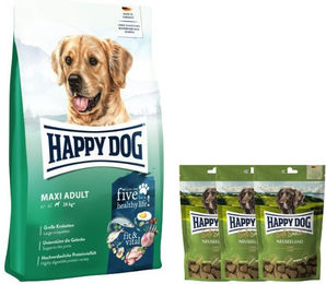Produktbild von Happy Dog Fit & Vital Maxi Adult Hundefutter weizenfrei für große Hunde mit Lachs und Lamm zur Unterstützung von Gelenken sowie Haut und Fell