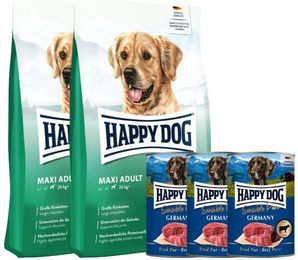Produktbild von Happy Dog Fit & Vital Maxi Adult Sensible Pure Rind Hundefutter für große Hunde