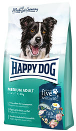 Produktbild von Happy Dog fit&vital Medium Adult Hundefutter mit Lachs, Lamm und Geflügel 12kg