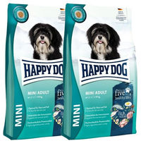 Produktbild von Happy Dog fit & vital Mini Adult Hundefutter weizenfrei mit Lachs Fisch Lamm und Geflügel