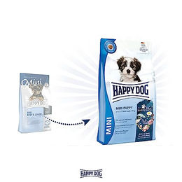 Happy Dog fit & vital Mini Puppy Trockenfutter für Welpen kleiner Rassen mit Geflügel und Lamm 4 kg - 2 x 4 kg – Bild 1 von 6