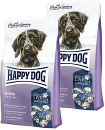 Produktbild von Happy Dog fit & vital Senior Hundefutter zur Unterstützung von Gelenken und Immunsystem ohne Zucker 2x12 kg - 2 x 12 kg