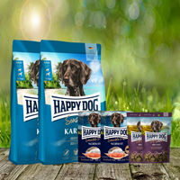Produktbild von Happy Dog Hundefutter Set Sensible Karibik 22 kg, Soft Snack Ireland 200 g und Sensible Pure Norway 400 g getreidefrei und glutenfrei