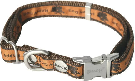 Produktbild von Happy Dog Hundehalsband aus Gurtband in Braun 20/40-55 cm