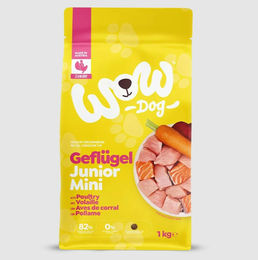 Happy Dog Minis Junior Welpentrockenfutter Geflügel und Lachs getreidefrei 1kg – Bild 1 von 3