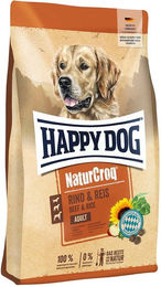 Produktbild von Happy Dog NaturCroq Hundefutter Rind und Reis für Adult ohne Zucker 2x15kg