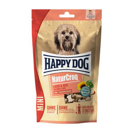 Happy Dog NaturCroq Mini Hundesnack Lachs und Reis ohne Zucker 100 g - 10 x 100 g – Bild 1 von 11