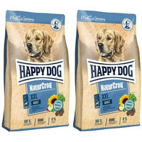 Produktbild von Happy Dog NaturCroq XXL Adult Hundefutter für Riesenrassen mit Geflügel Rind und Fisch 2 x 15 kg