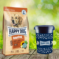 Produktbild von Happy Dog Premium NaturCroq Hundefutter Rind und Reis Adult 15 kg inkl. Futtertonne 43 Liter