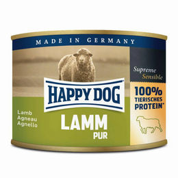 Produktbild von Happy Dog Pur Hundefutter Lamm 12x200g