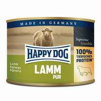 Produktbild von Happy Dog Pur Hundefutter Lamm 12x200g