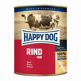 Produktbild von Happy Dog Pur Hundefutter Rind 6x800g