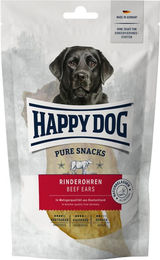 Happy Dog Rinderohren Monoprotein Naturkauartikel für Hunde 250 g – Bild 1 von 2