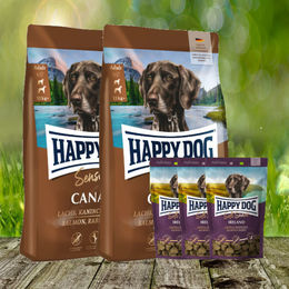 Happy Dog Sensible Canada Hundefutter 2 x 11 kg mit Happy Dog Soft Snack Ireland 3 x 100 g gratis – Bild 1 von 1