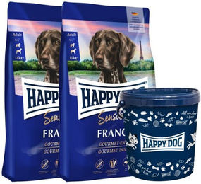 Produktbild von Happy Dog Sensible France Hundefutter Adult Ente Glutenfrei Monoprotein 1000g