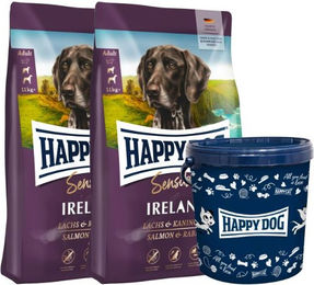 Produktbild von Happy Dog Sensible Ireland Hundefutter mit Lachs und Kaninchen für sensible Hunde