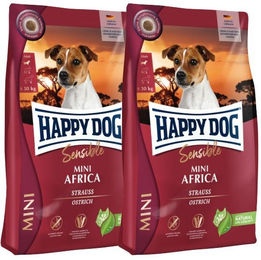 Produktbild von Happy Dog Sensible Mini Africa Getreidefreies Hundefutter mit Strauß für kleine Hunde