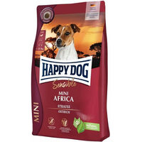 Produktbild von Happy Dog Sensible Mini Africa Getreidefreies Trockenfutter mit Strauß für adulte kleine Hunde 4 kg - 4 kg