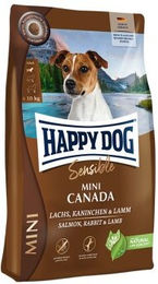 Happy Dog Sensible Mini Canada Trockenfutter für adulte Hunde kleiner Rassen mit Lachs, Kaninchen und Lamm, getreidefrei, 4 kg - 4 kg – Bild 1 von 7