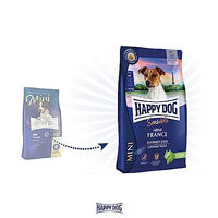 Produktbild von Happy Dog Sensible Mini France Trockenfutter mit Ente für adulte Hunde kleiner Rassen getreidefrei 4 kg - 4 kg