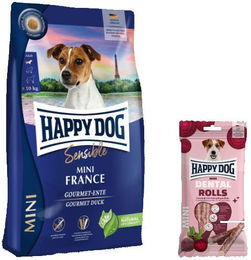 Happy Dog Sensible Mini France und Dental Rolls Mini Hundefutter Set für kleine Hunde – Bild 1 von 1