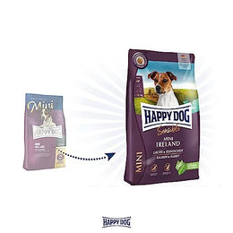 Happy Dog Sensible Mini Ireland Trockenfutter für adulte Hunde kleiner Rassen mit Lachs und Kaninchen 4 kg - 4 kg – Bild 1 von 10